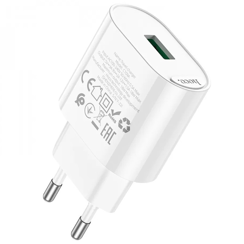 СЗУ Hoco C109A Fighter QC3.0 18W (1USB-A) Херсон - зображення 2