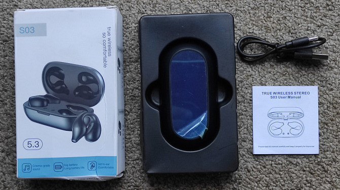 Bluetooth навушники відкритого типу - TWS S03 Київ - зображення 1