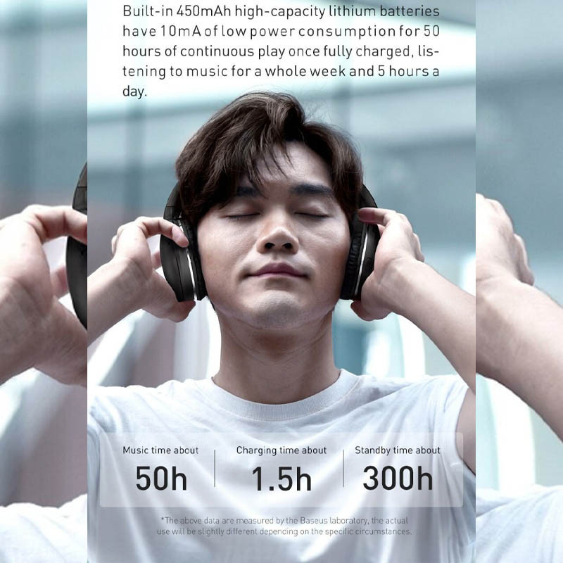 Накладные беспроводные наушники Baseus Encok Wireless headphone D02 Pro (NGTD01030) Херсон - изображение 8