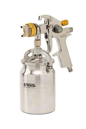 Краскопульт пневматический MASTERTOOL HVLP НАЛБ 1000 мл Ø 1,8 мм круглый/плоский факел 130-210 л/мин Харків
