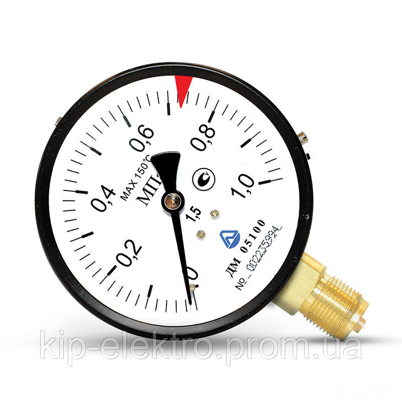 Манометр показывающий ДМ 05100-01М (ДМ 05100, ДМ05100, ДМ-05100, ДМ 05-01, ДМ) - радиальный штуцер ( Київ - зображення 2