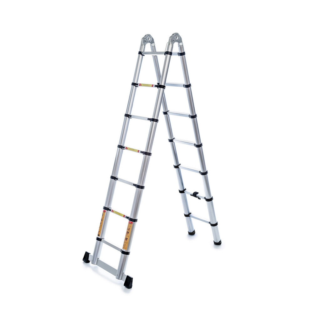 Стремянка телескопическая алюминиевая с шарниром Avior DA7A14. 2×7 ступенек Артикул: DA7A14 Київ - зображення 10