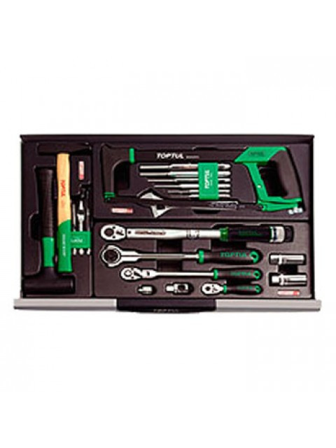 Ящик с набором инструментов для автосервиса TOPTUL (Pro-Line) 3 секции 104 ед. GCAZ0013 Харків - зображення 2