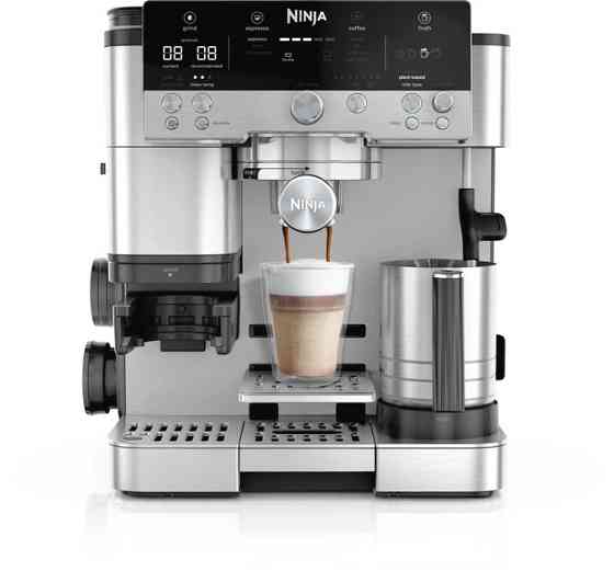 Кофеварка рожковая NINJA Luxe Cafe Essential ES601EU 1650 Вт серебристая Київ