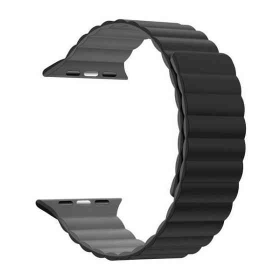Ремінець ArmorStandart MagLink для Apple Watch 49/46/45/44/42 (Series 1-3) Black Grey (ARM86930) Харків