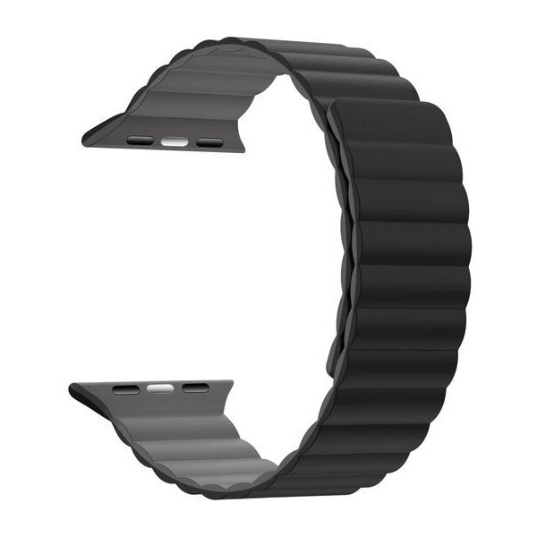 Ремінець ArmorStandart MagLink для Apple Watch 49/46/45/44/42 (Series 1-3) Black Grey (ARM86930) Харків - зображення 1
