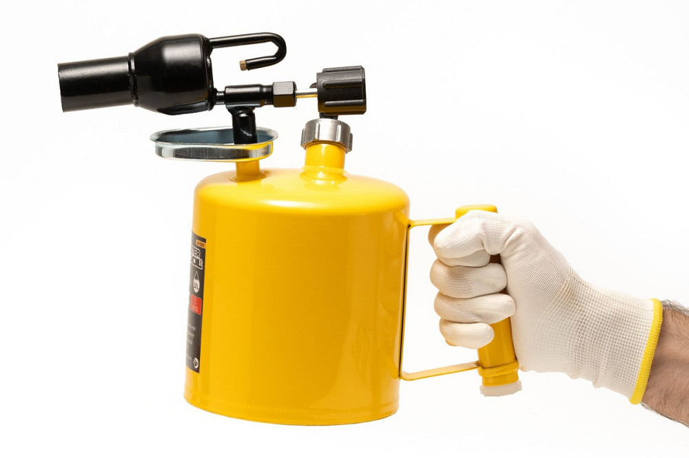 Лампа паяльная бензиновая MASTERTOOL 2.0 л 1100°С 32 мм 1200 г/час 0.25 МПа 44-5220 Харків - зображення 3