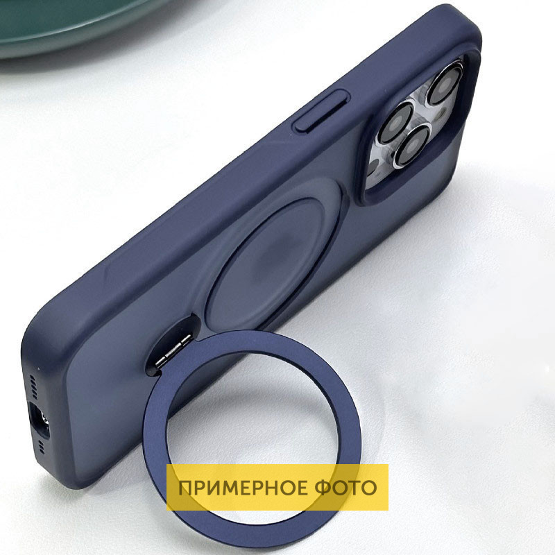 TPU+PC чехол Metal Buttons with MagSafe Colorful HQ Ring для Apple iPhone 16 Pro Max (6.9") Херсон - зображення 6