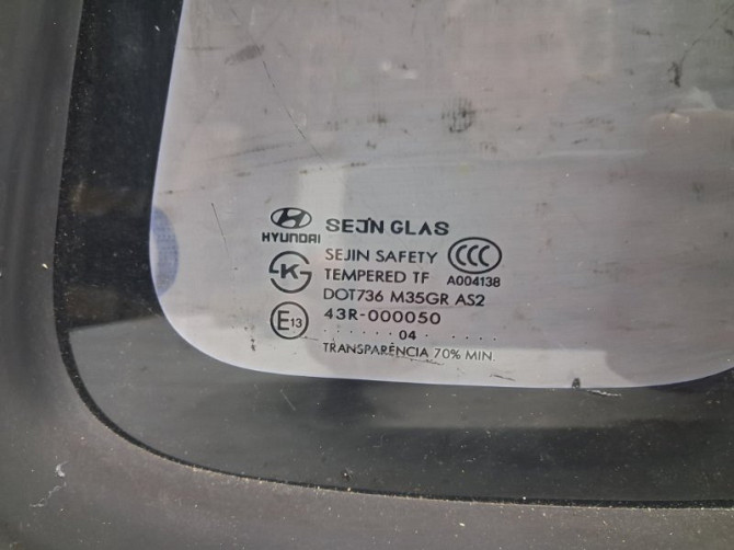 Стекло в кузов заднее правое Hyundai Tucson JM 2.0 DIESEL D4EA 2004 (б/у) Київ - зображення 2