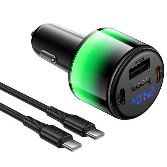АЗУ Hoco Z69B Vivido PD57W+QC3.0 (1USB-A/2C) + кабель Type-C to Type-C Херсон