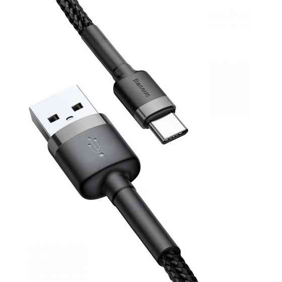Дата кабель Baseus Cafule USB to Type-C Cable 2A (2m) (CATKLF-C) Херсон