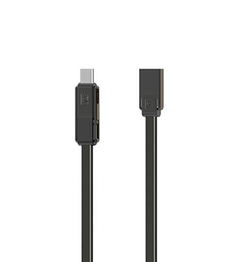 Combo 3-in-1 кабель Lightning/microUSB/Type-C USB, 1м tarnish Gplex RC-070th Remax 370101 Київ - зображення 1