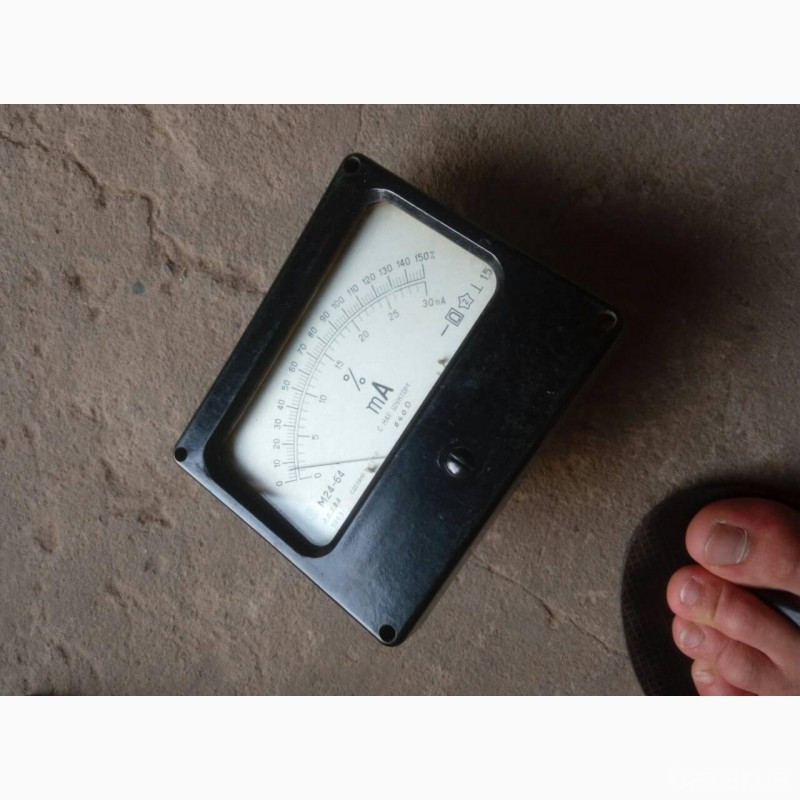 Миллиамперметры М-24-64, 0-30мА. 0-150% -1шт. 250грн Харків - зображення 1