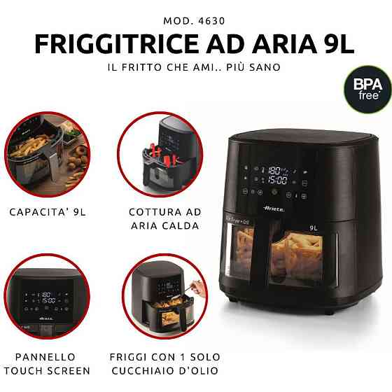 Мультипечь ARIETE 4630 BL 1500 Вт черная Київ