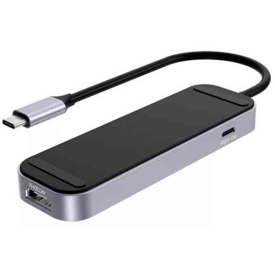 USB HUB Proove Shadow (2*USB3.0 + Type-C + PD100W + HDMI) Dark Gray (HBSW10221205) (Код товару:41973 Харків