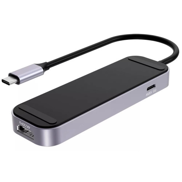USB HUB Proove Shadow (2*USB3.0 + Type-C + PD100W + HDMI) Dark Gray (HBSW10221205) (Код товару:41973 Харків - зображення 3