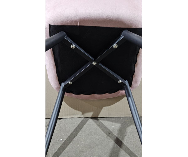 Стілець Гламур бархат велюр рожевий Дніпро - зображення 4