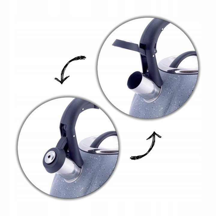 Чайник Kamille из нержавеющей стали и нейлоновой ручкой 3 л KM 1073 Одеса - зображення 2