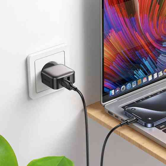 СЗУ Borofone BAS51A Absolute 12W (2USB-A) + кабель USB to Type-C Херсон