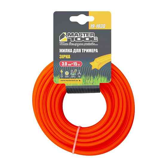 Леска для триммера MASTERTOOL ЗВЕЗДА 3,00 мм 15 м 19-1030 Харків