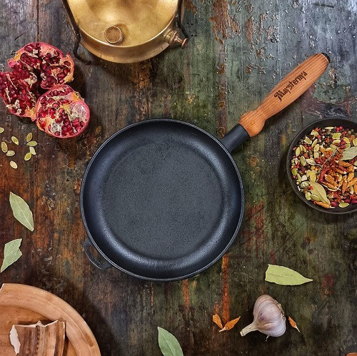 Сковорода чугунная блинная Maysternya 24*2,5см Т301 Одеса - зображення 3