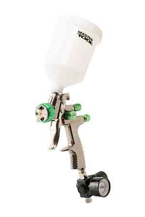 Краскопульт пневматический MASTERTOOL LVLP ВПЛБ 600 мл Ø1,3 мм круглый/плоский факел 125-170 л/мин 1 Харків