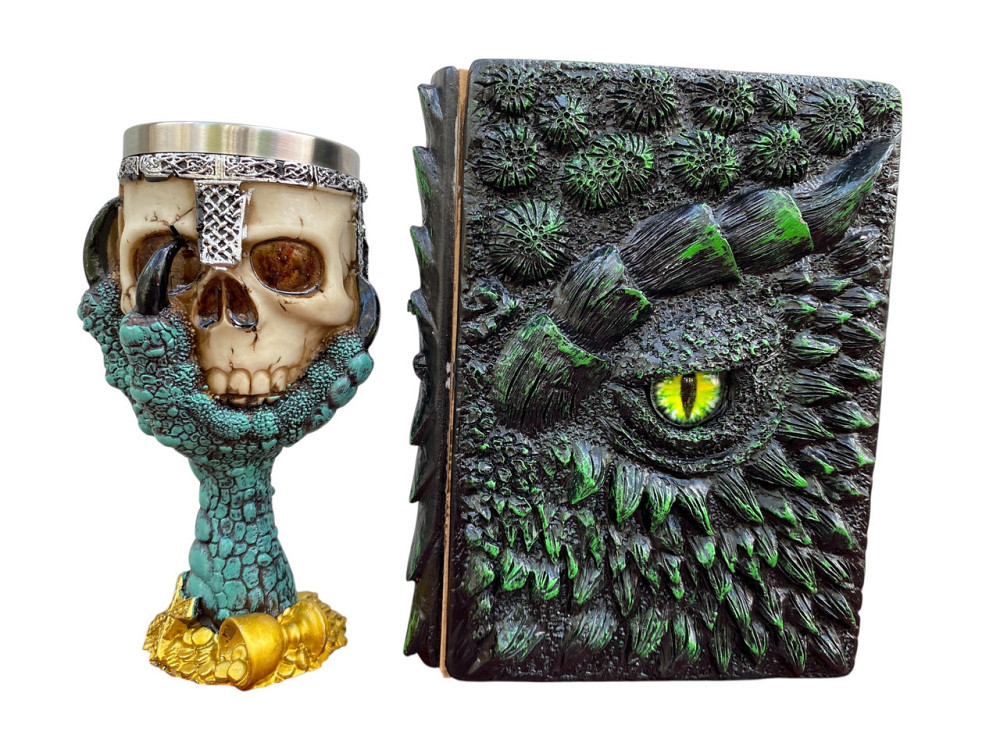 Подарочный набор Бокал 3D Лапа Дракона и Блокнот 3D «Око Лесного Дракона» Киев - изображение 1