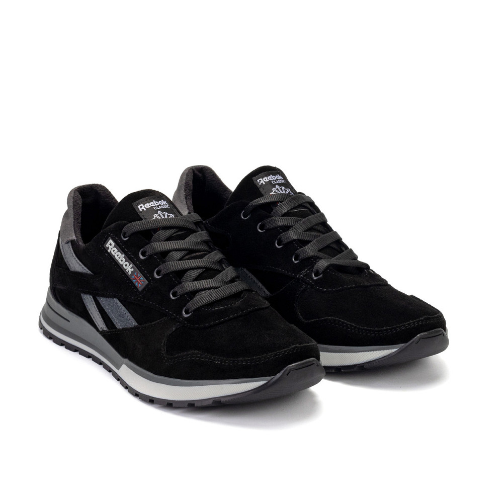 Мужские кожаные кроссовки Anser Black Киев - изображение 3