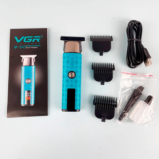 Триммер VGR V-943 BLUE 10 Вт синий Київ - зображення 6