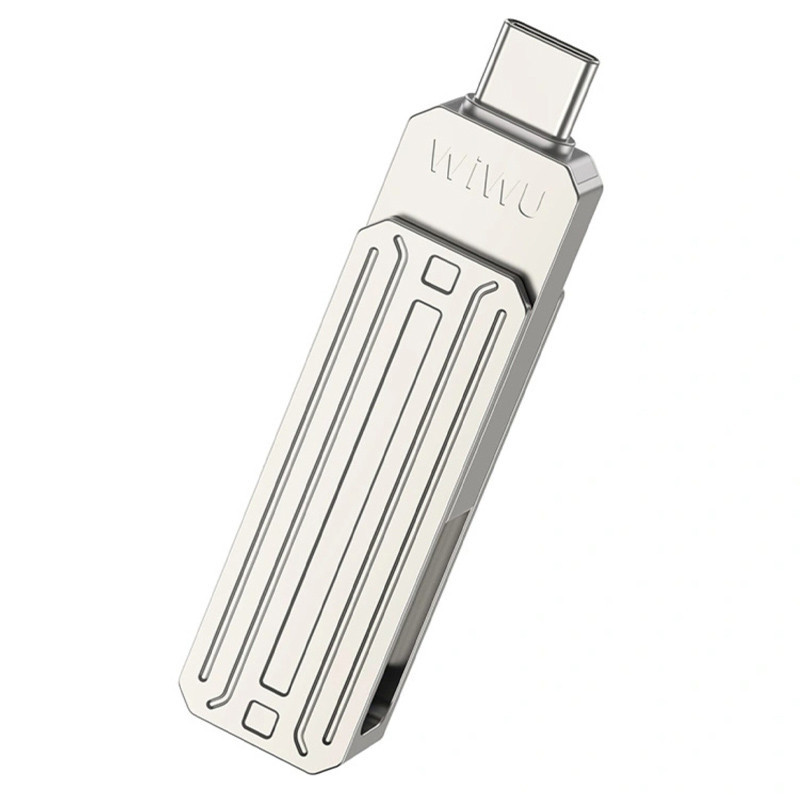 Флеш-накопитель WIWU Wi-FD001 3in1 (USB-A/C/L) USB 3.0 — 32GB Херсон - зображення 2