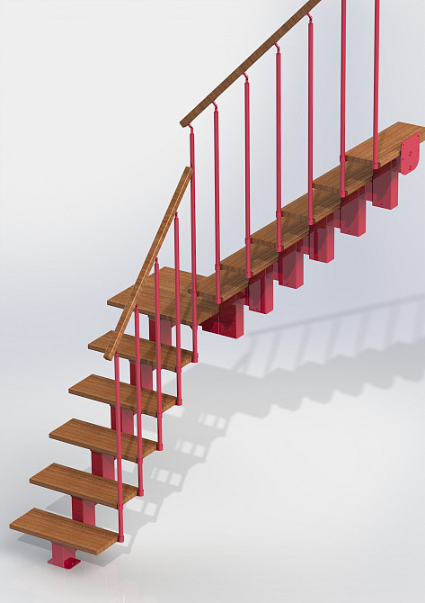 Лестницы модульные сборные "полный шаг", площадка Київ - зображення 1