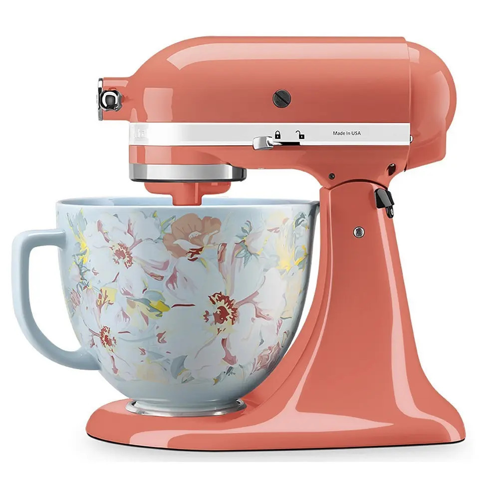 Чаша для миксера KitchenAid 5KSM2CB5PWG 4.7 л голубая с рисунком Киев - изображение 4