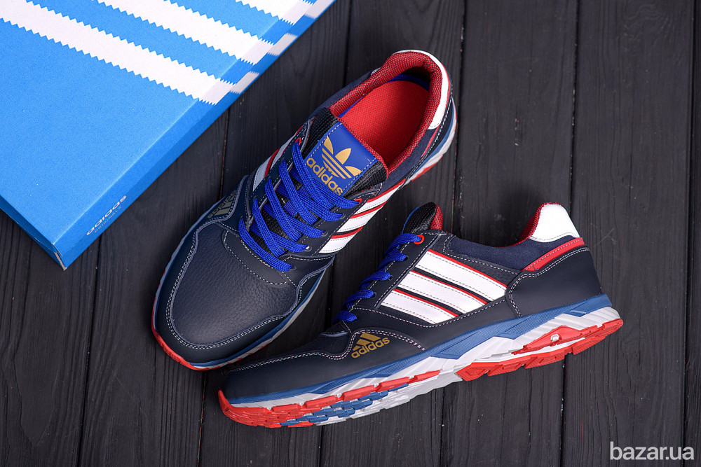 Мужские кожаные кроссовки Adidas Tech Flex Blue Київ - зображення 10
