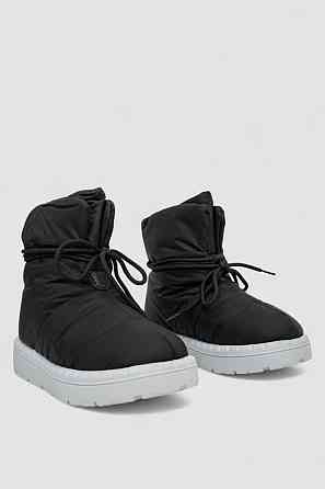 Дутики жіночі зимові на хутрі, колір чорно-сірий | Нові | 36-41р. Одеса