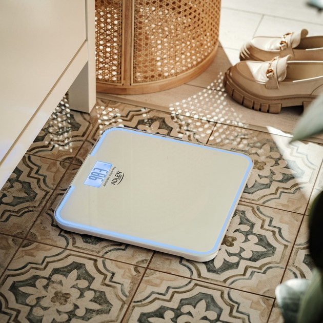 Весы напольные Adler AD-8183 180 кг белые Київ - зображення 2