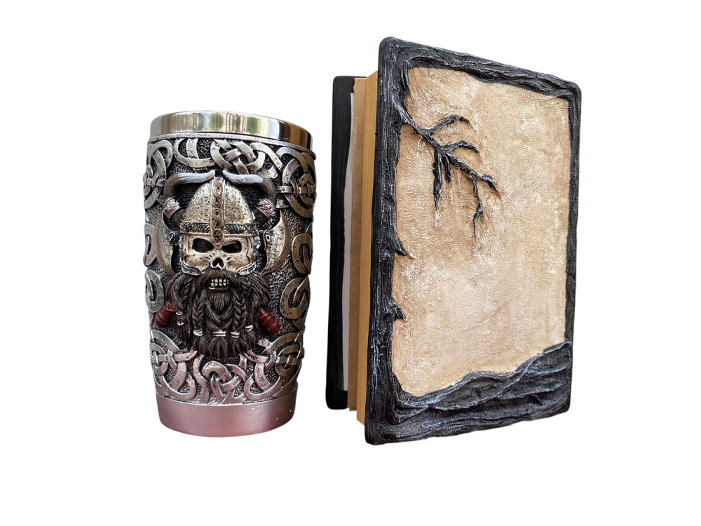 Подарочный набор Стакан 3 Викинг Рыцарь и Блокнот 3 «Тень Ворона» Київ - зображення 4