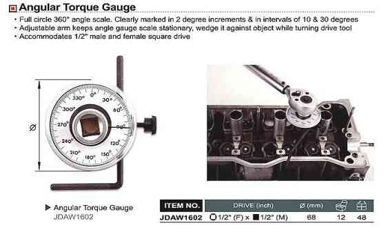 Шкала доворотная TOPTUL JDAW1602 Харків