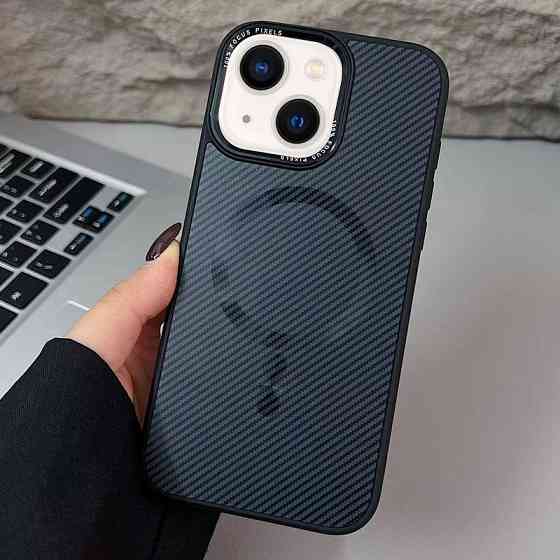 Чехол TPU+PC Carbon Mirage with MagSafe для Apple iPhone 13 / 14 (6.1") Херсон