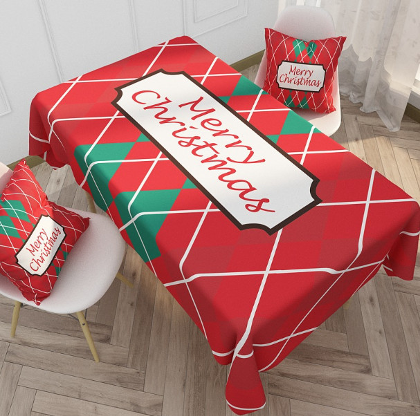 Скатертина новорічна ZB002-3 Merry Christmas 8979 100х160 см Киев - изображение 1