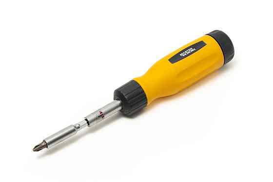 Отвертка MASTERTOOL с реверсом 12-в-1 PH1-2-3/PZ1-2-3/SL4-5-6/T15-20-25 25 мм магнитный держатель 40 Харків
