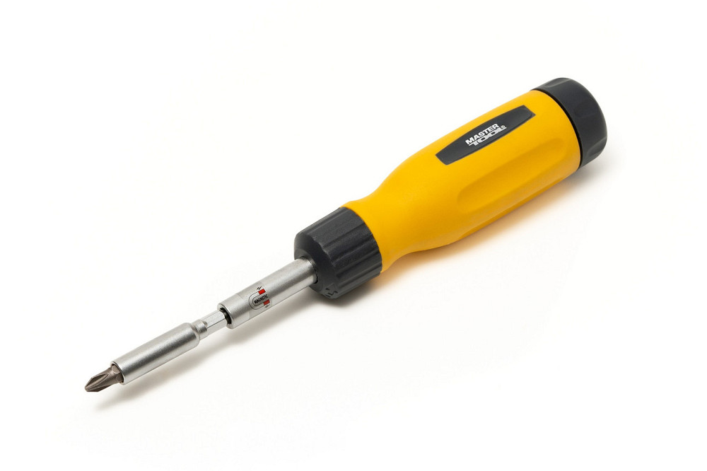 Отвертка MASTERTOOL с реверсом 12-в-1 PH1-2-3/PZ1-2-3/SL4-5-6/T15-20-25 25 мм магнитный держатель 40 Харків - зображення 4