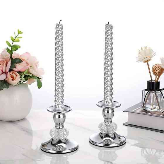 Набор подсвечников Leeseph Кристалл 2шт серебро Mv074 Одесса