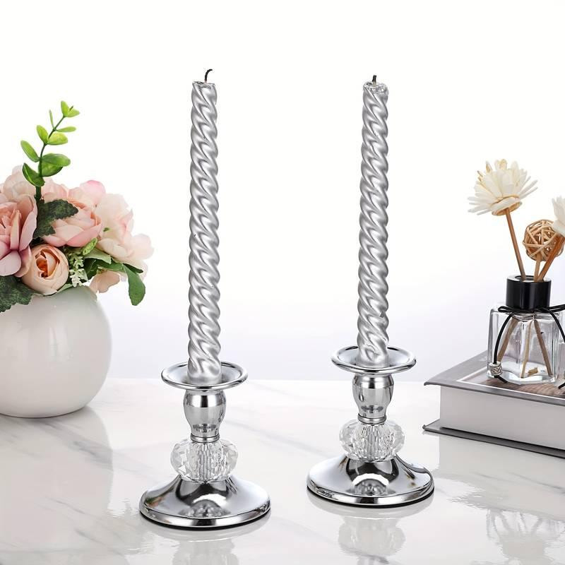 Набор подсвечников Leeseph Кристалл 2шт серебро Mv074 Одесса - изображение 3