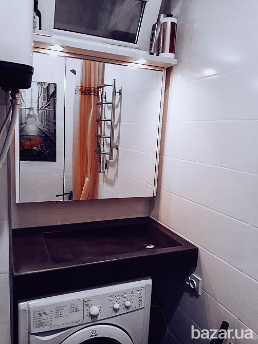 Умывальник из бетона, раковина и чаша в ванную, столешница бетонная, лофт Одеса - зображення 4