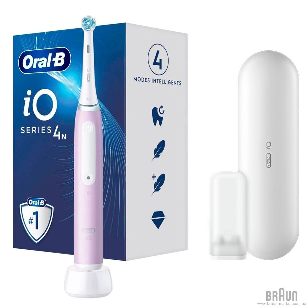 Электрическая зубная щетка Oral-B iO Series Pink 4N IOG4-1A6-1DK розовая Київ - зображення 1