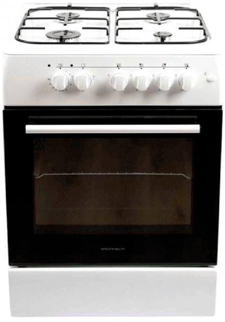 Плита кухонная газоэлектрическая Grunhelm АM6611W (комбинированная) газовая плита + электрическая ду Київ - зображення 2