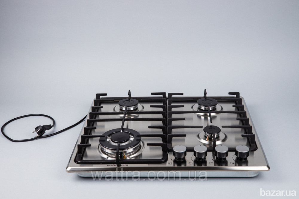 Газовая варочная поверхность Grunhelm GPG 6355 IF WOK (4 конфорки, нержавеющая сталь) новая Киев - изображение 10