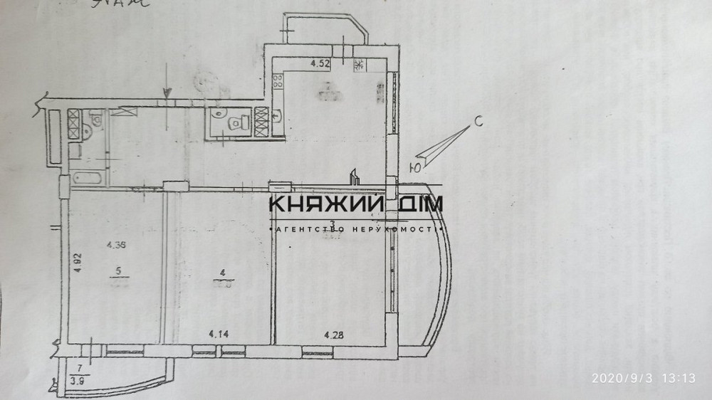 Роздільна 3 к.кв. на Політеху. Код об'єкта: № 11195294 Київ - зображення 10