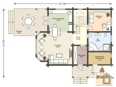 Купити будинок зі зрубу під ключ недорого від Закарпат Зруб-Буд Одеса - зображення 6