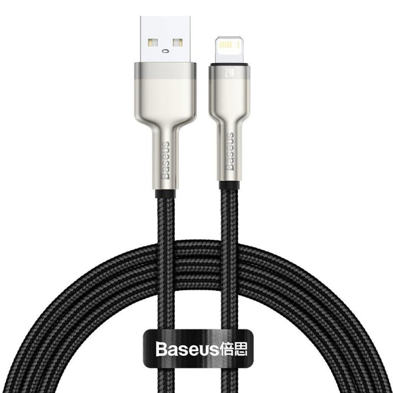 Дата кабель Baseus Cafule Metal USB to Lightning 2.4A (2m) (CALJK-B0) Херсон - изображение 1